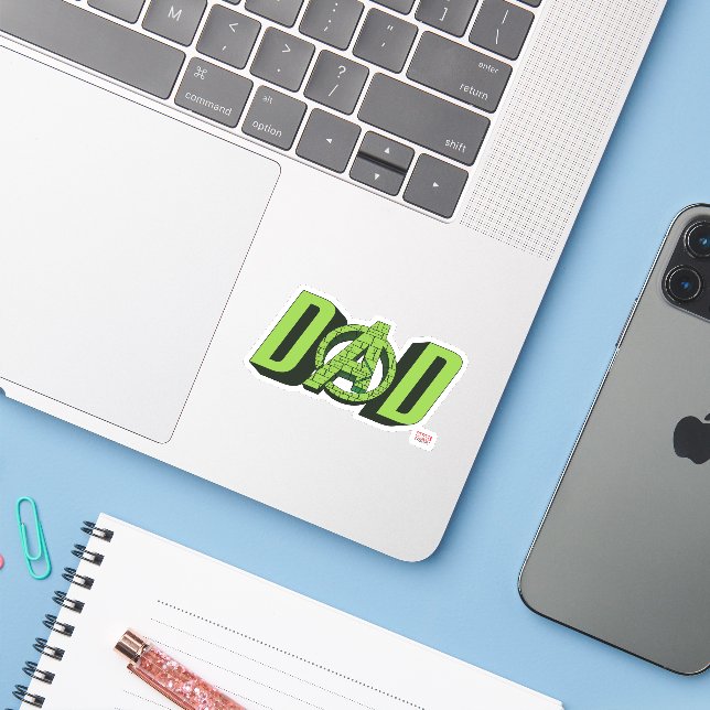 Hulk Dad Sticker (Laptop w/ iPhone)