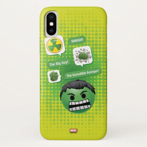 Hulk Emoji iPhone X Case