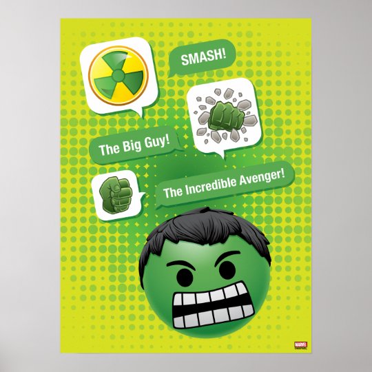 Hulk Emoji Poster