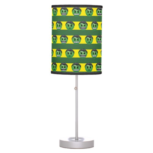 Hulk Emoji Stripe Pattern Table Lamp