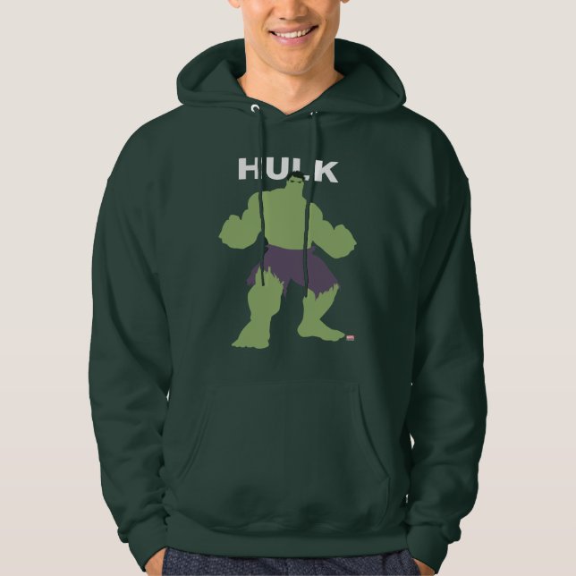 Hulk Flat Color Character Art Hoodie (Front)
