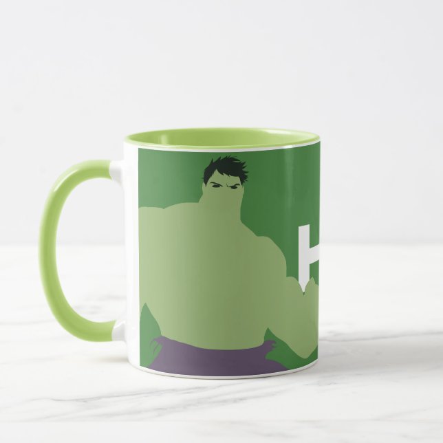 Hulk Flat Color Character Art Mug (Left)