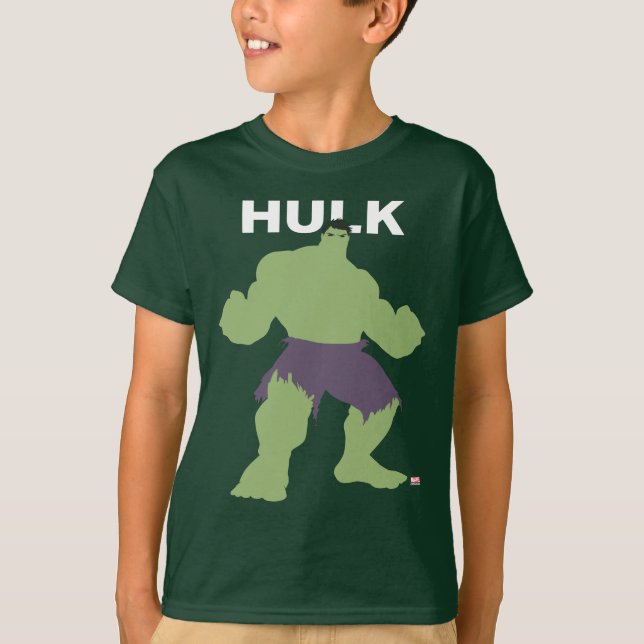 Hulk Flat Color Character Art T-Shirt (Front)
