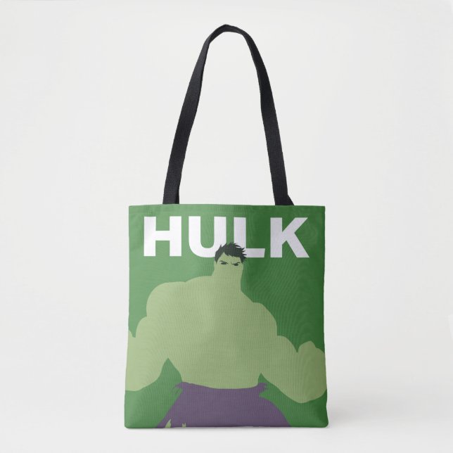 Hulk Flat Color Character Art Tote Bag (Front)
