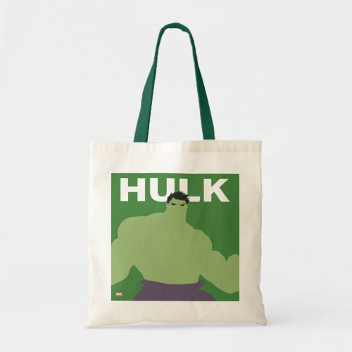 Hulk Flat Color Character Art Tote Bag