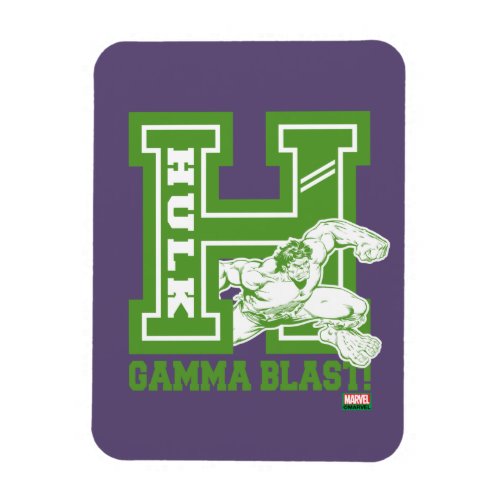 Hulk Gamma Blast Collegiate Badge Magnet