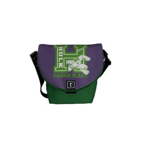 Hulk Gamma Blast Collegiate Badge Messenger Bag