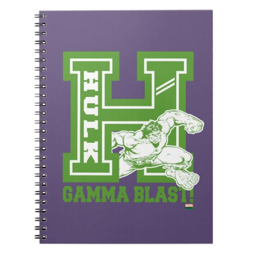 Hulk Gamma Blast Collegiate Badge Notebook