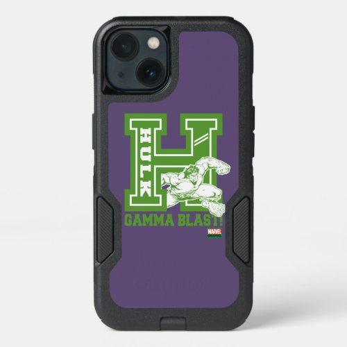 Hulk Gamma Blast Collegiate Badge iPhone 13 Case