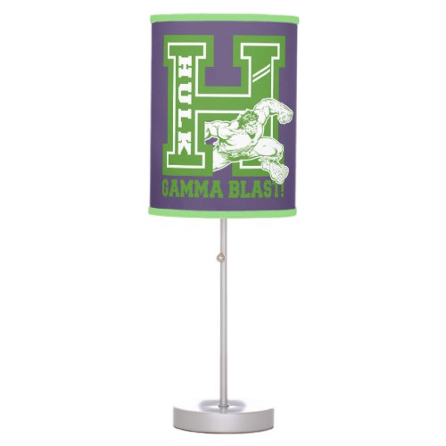 Hulk Gamma Blast Collegiate Badge Table Lamp