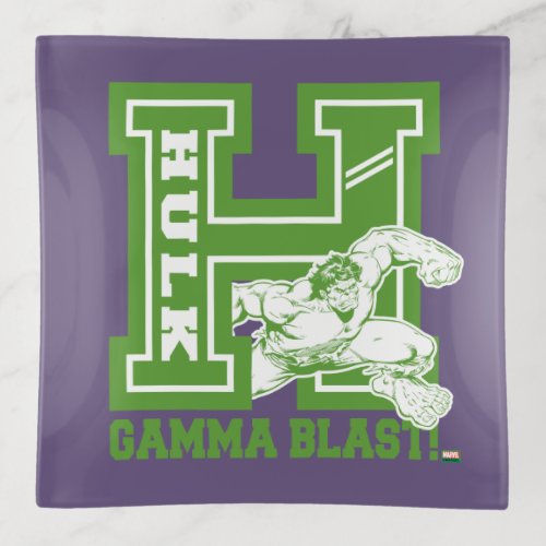 Hulk Gamma Blast Collegiate Badge Trinket Tray