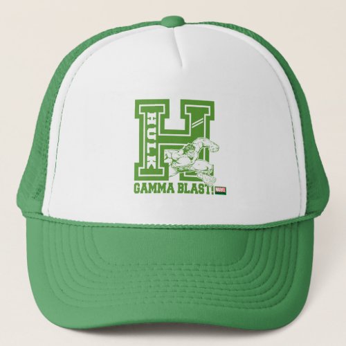 Hulk Gamma Blast Collegiate Badge Trucker Hat