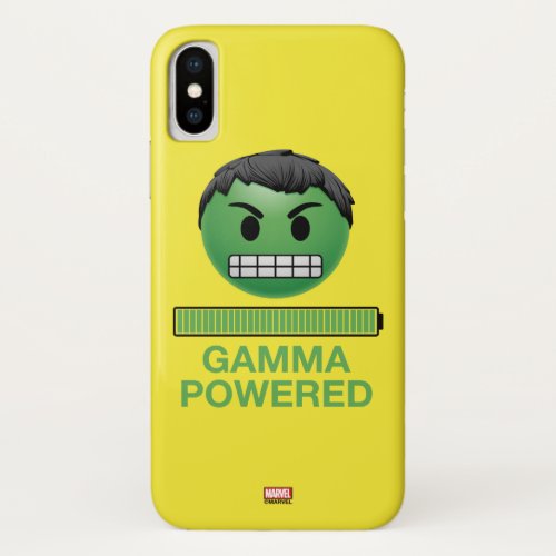 Hulk Gamma Powered Emoji iPhone X Case
