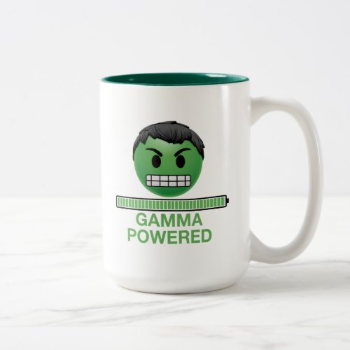Hulk Gamma Powered Emoji Two_Tone Coffee Mug
