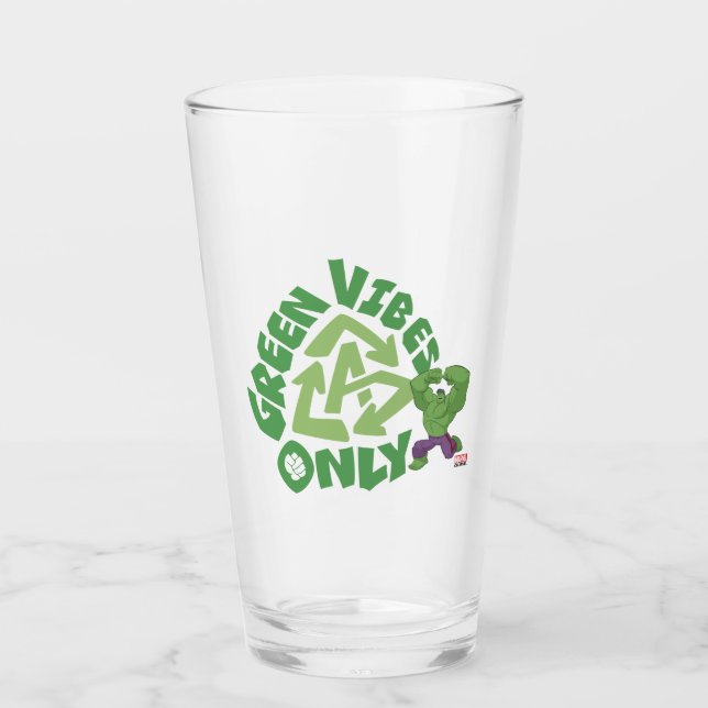 Hulk | Green Vibes Only Glass (Front)