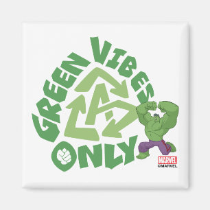 Hulk Green Vibes Only Magnet