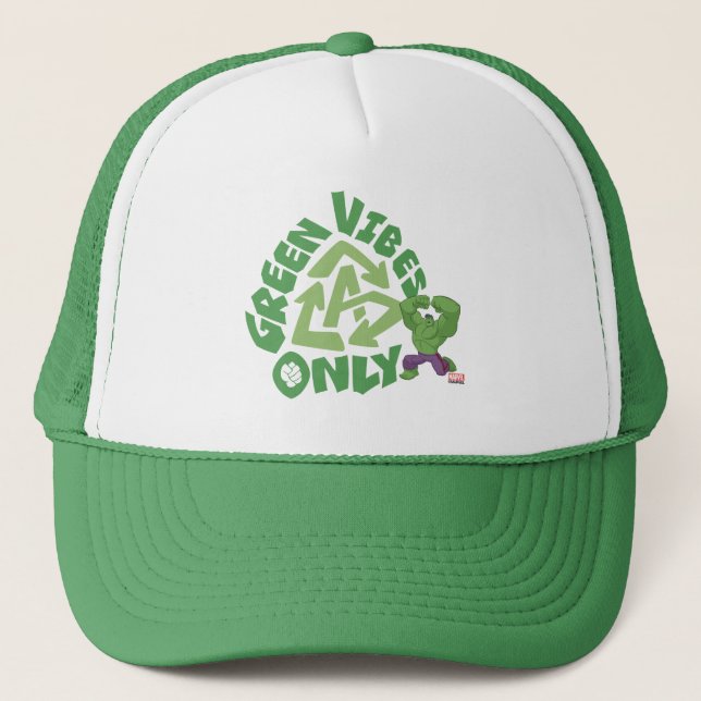Hulk | Green Vibes Only Trucker Hat (Front)