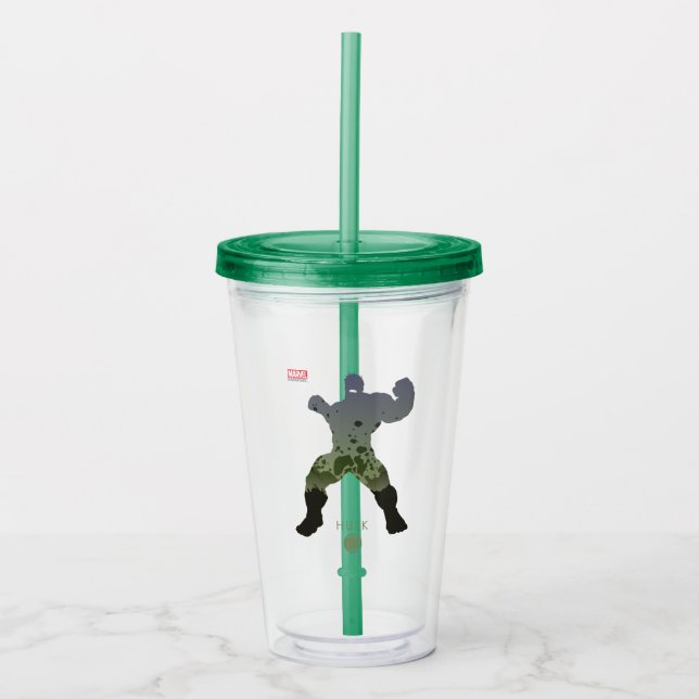 Hulk Heroic Silhouette Acrylic Tumbler (Front)