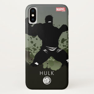 Hulk Heroic Silhouette iPhone X Case
