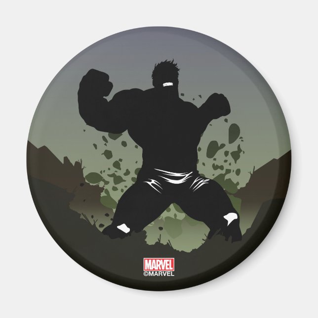 Hulk Heroic Silhouette Magnet (Front)