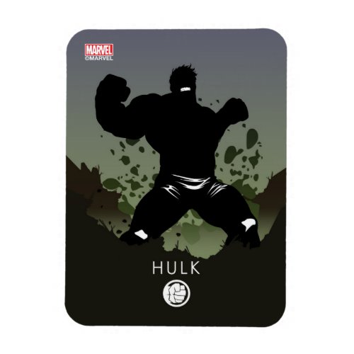 Hulk Heroic Silhouette Magnet