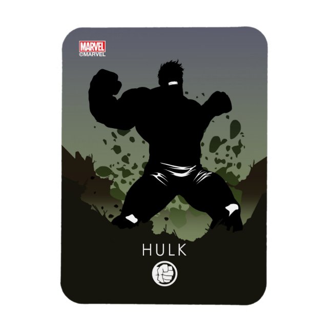 Hulk Heroic Silhouette Magnet (Vertical)