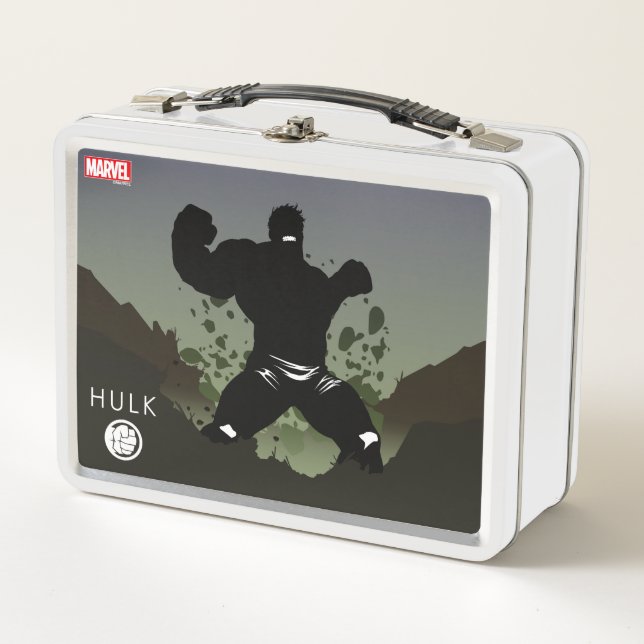 Hulk Heroic Silhouette Metal Lunch Box (Front)