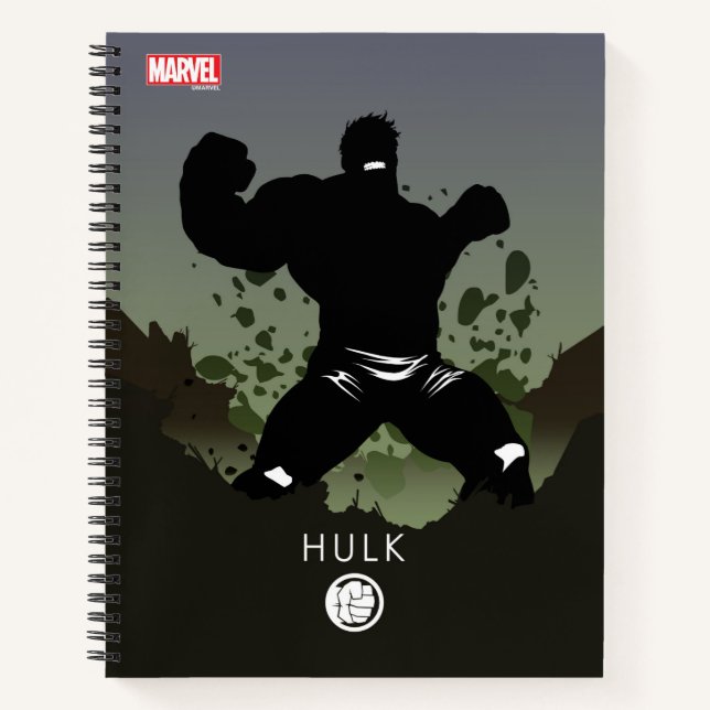Hulk Heroic Silhouette Notebook (Front)