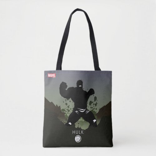 Hulk Heroic Silhouette Tote Bag