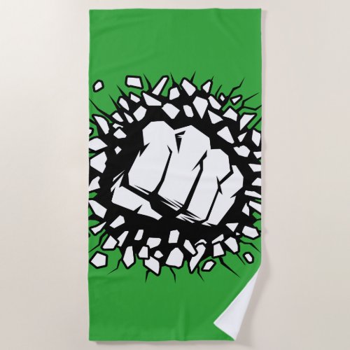 Hulk Icon Beach Towel