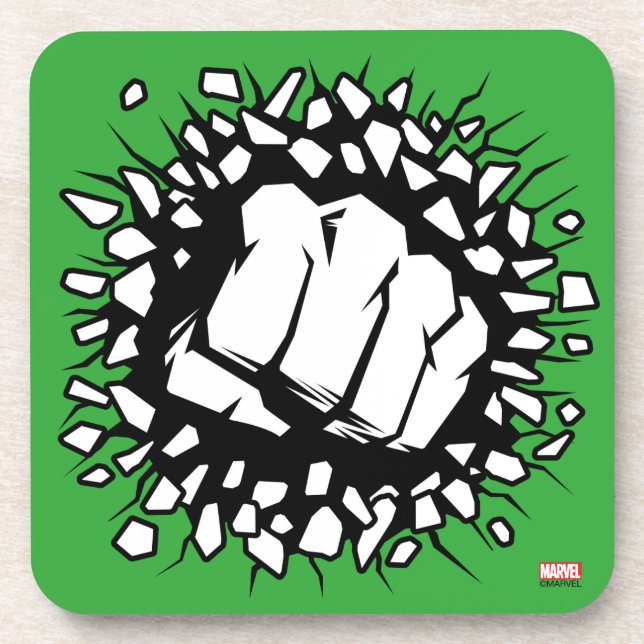 Hulk Icon Beverage Coaster (Front)