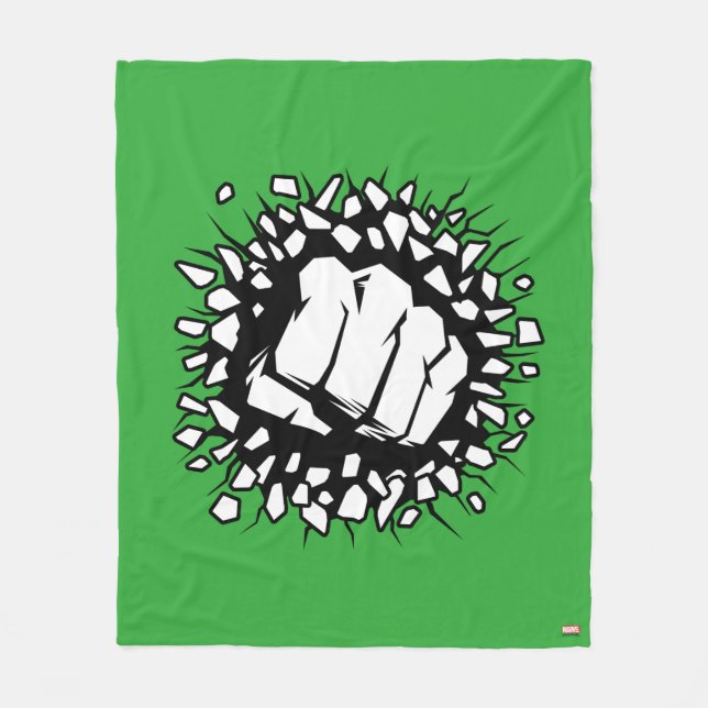 Hulk Icon Fleece Blanket (Front)