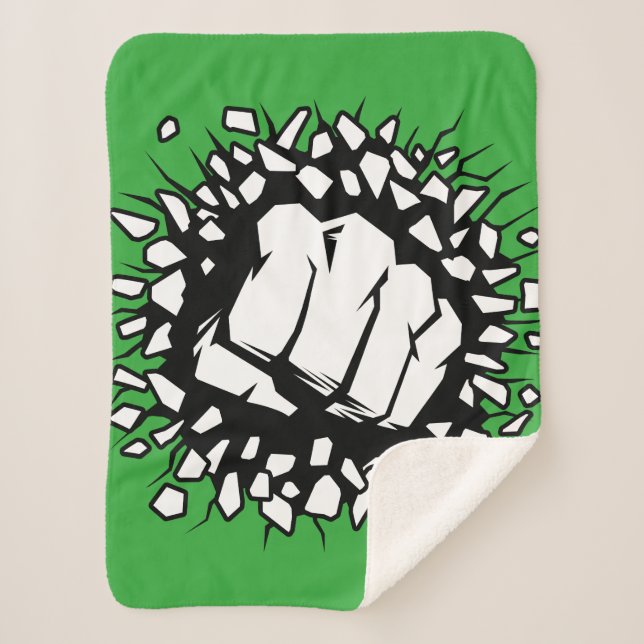 Hulk Icon Sherpa Blanket (Front)