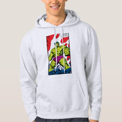 Hulk In Smoldering Ruins Comic Panel Hoodie