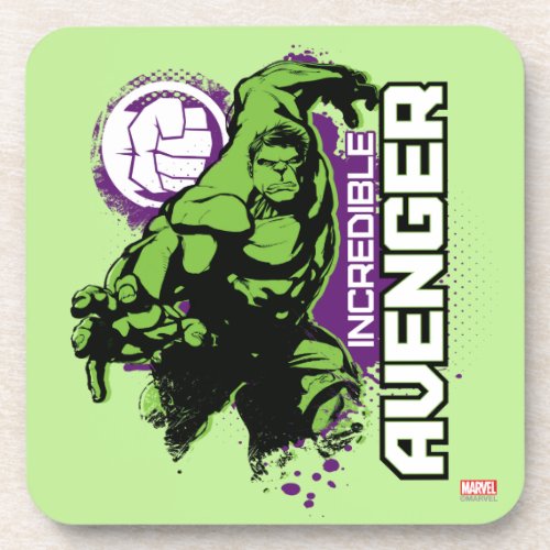 Hulk Incredible Avenger Drink Coaster