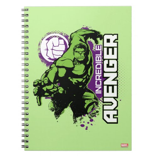 Hulk Incredible Avenger Notebook