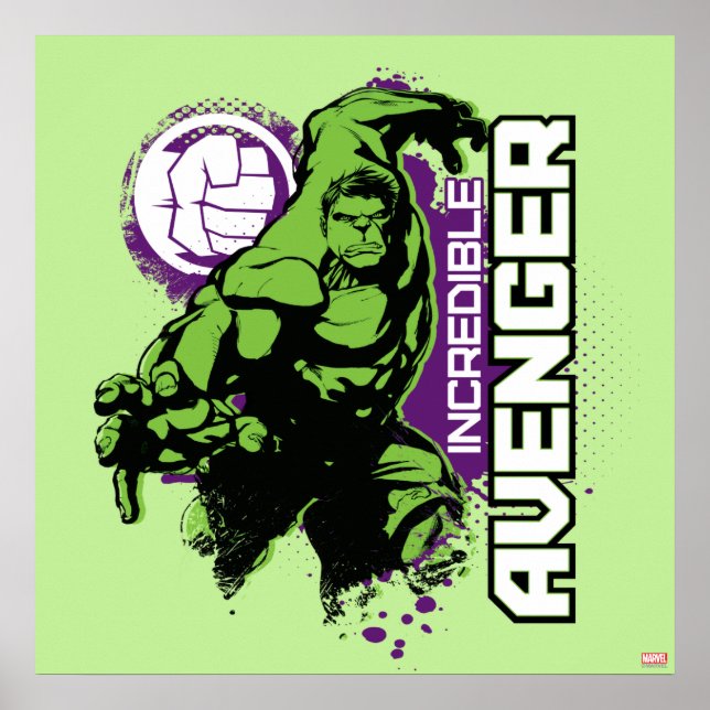 Hulk Incredible Avenger Poster (Front)