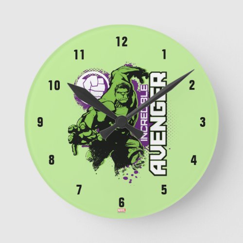 Hulk Incredible Avenger Round Clock