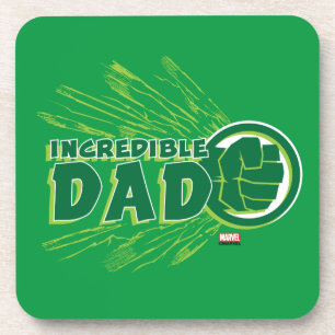 Hulk Incredible Dad Beverage Coaster