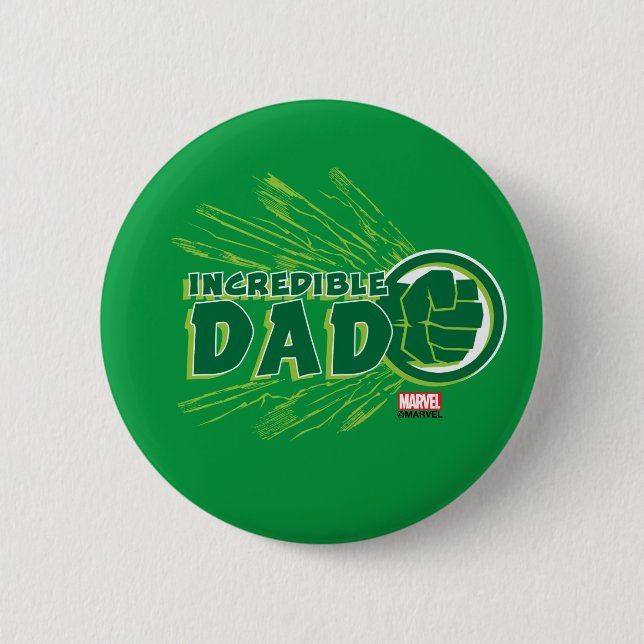 Hulk | Incredible Dad Button (Front)