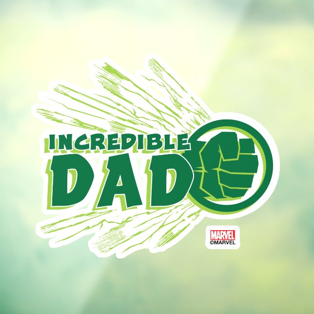 Hulk | Incredible Dad Window Cling (Sheet 3)