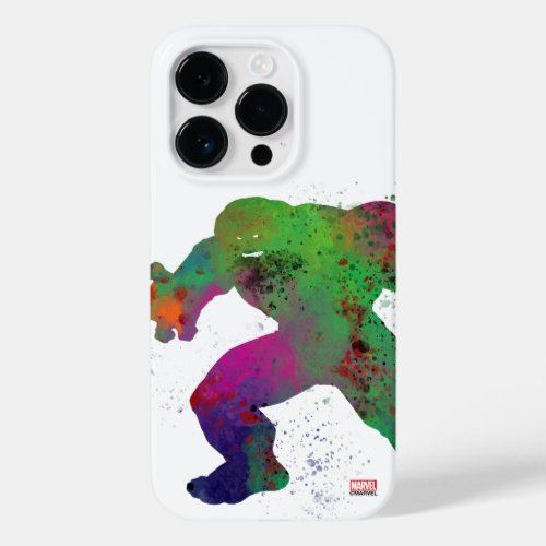 Hulk Outline Watercolor Splatter Case_Mate iPhone 14 Pro Case