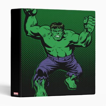Hulk Retro Arms 3 Ring Binder by marvelclassics at Zazzle