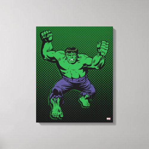 Hulk Retro Arms Canvas Print