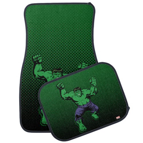 Hulk Retro Arms Car Floor Mat