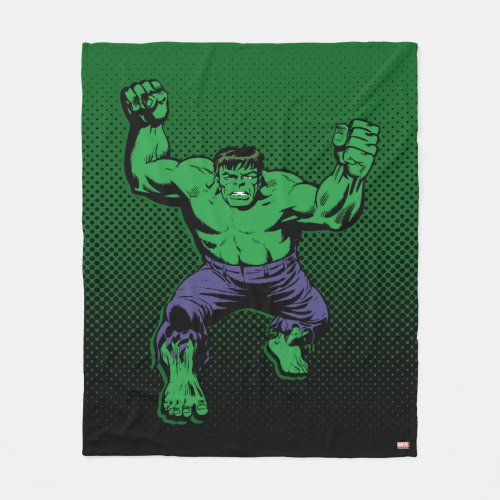 Hulk Retro Arms Fleece Blanket
