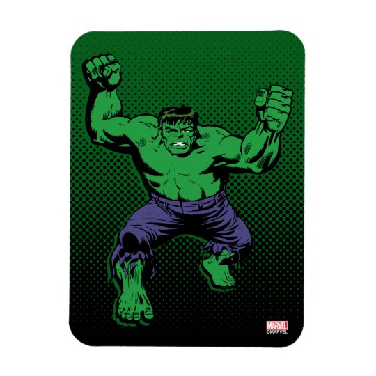 Hulk Retro Arms Magnet | Zazzle.com