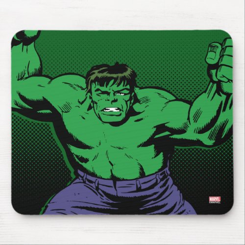 Hulk Retro Arms Mouse Pad