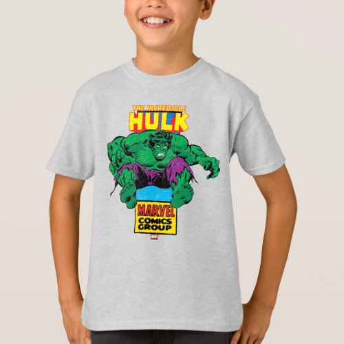 Hulk Retro Comic Character T_Shirt