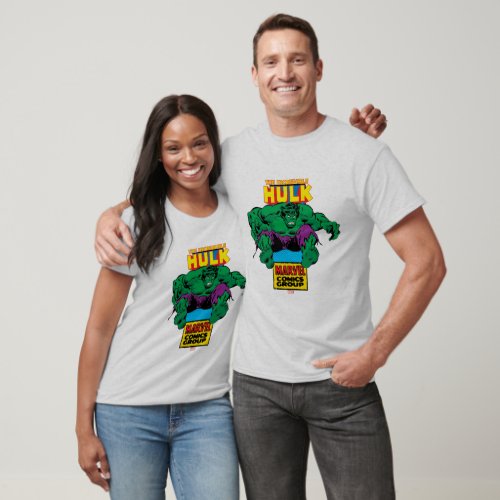 Hulk Retro Comic Character T_Shirt